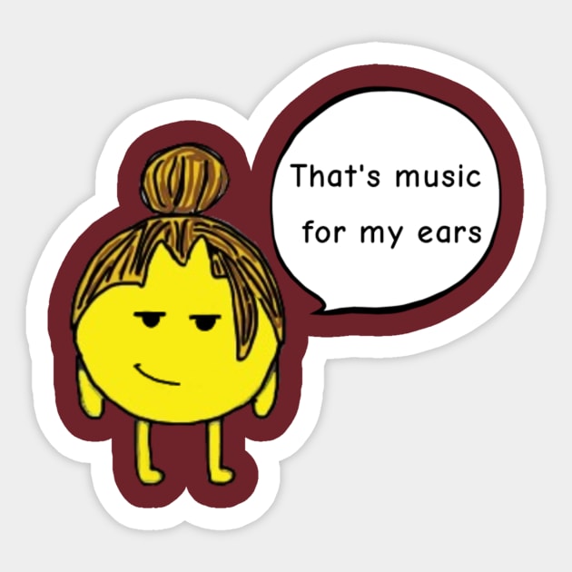 Music Man Sticker by TheSubatomicP